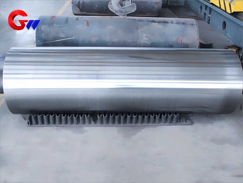 動態平衡機測試過的鋁箔軋機用鑄鋼套筒